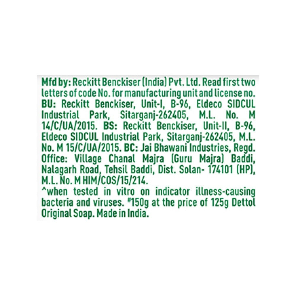 Dettol Original Germ Protection Bathing Bar : 6 x 150 g