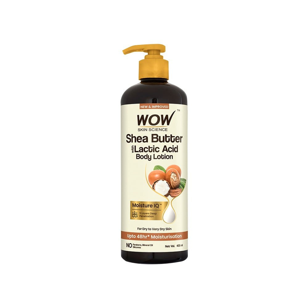 Wow Skin Science Shea Butter with Lactic Acid Body Lotion : 400 ml