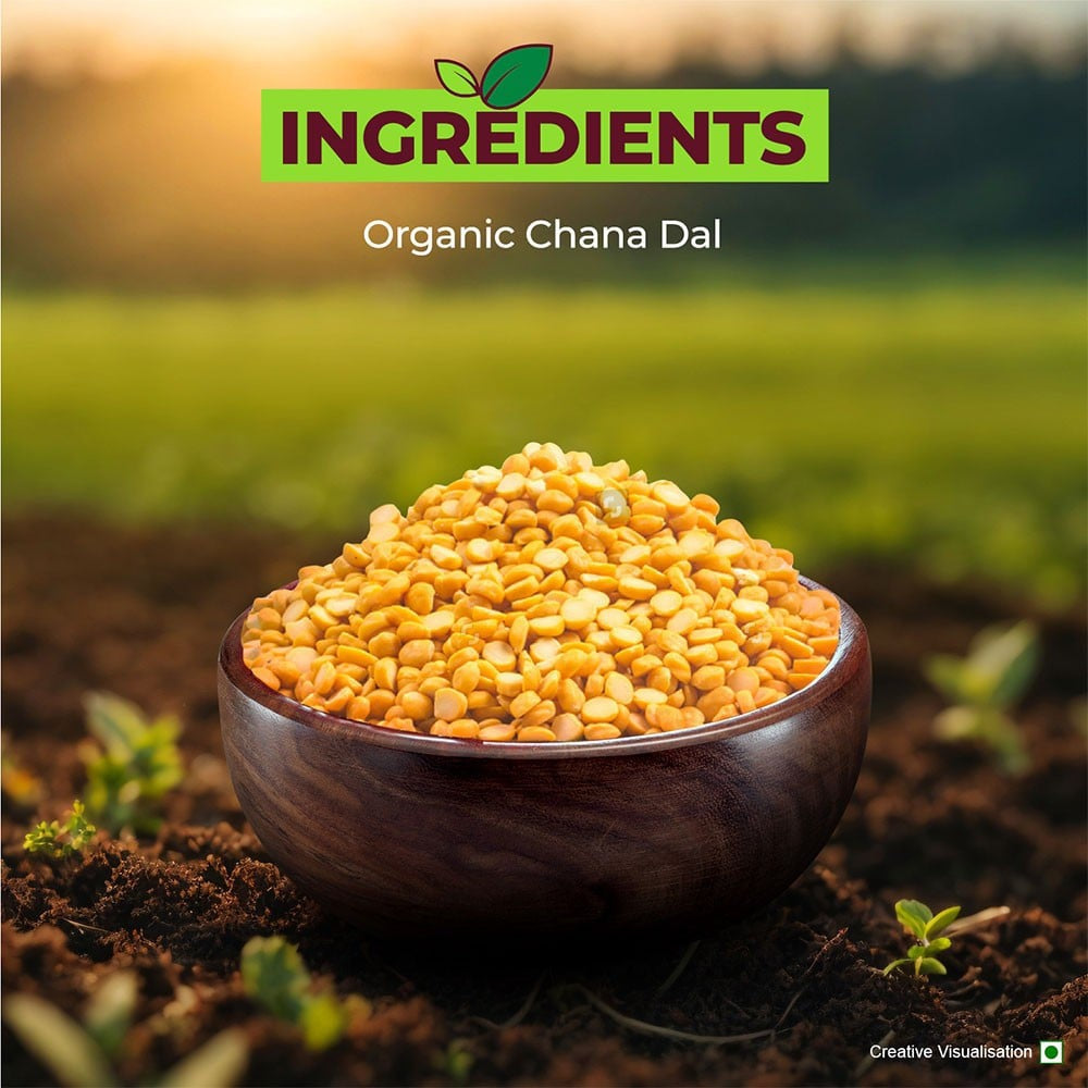 Aashirvaad 100% Organic Chana Dal : 500 g