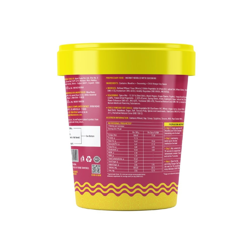 Wow! Chilli Chicken Cup Noodles - Pack of 2 : 2 x 90 g