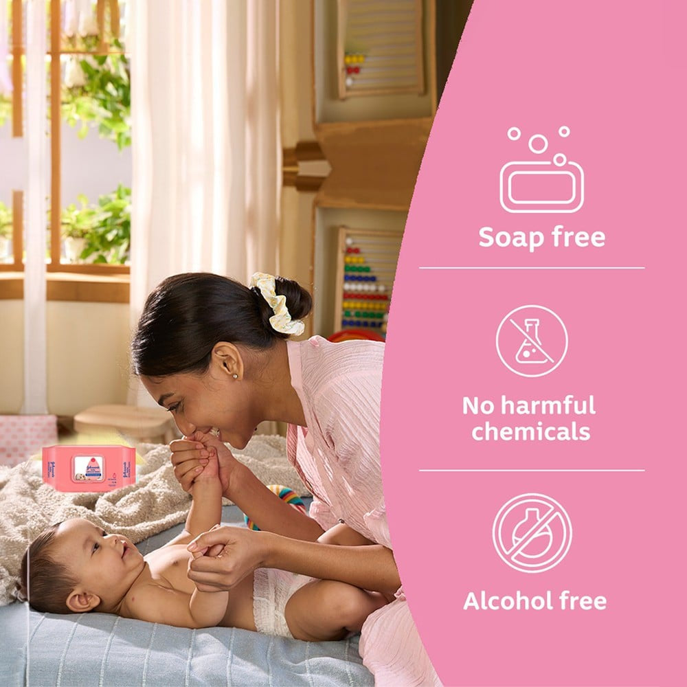 Johnson's Skincare Baby Wipes - Pack of 2 : 2 packs (2 x 72 wipes)