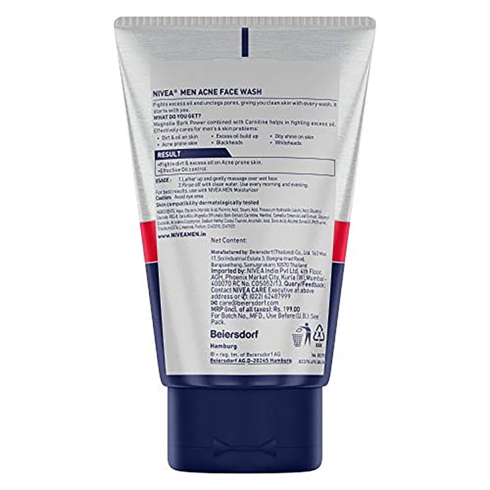 Nivea Men Acne Face Wash: 100 grams