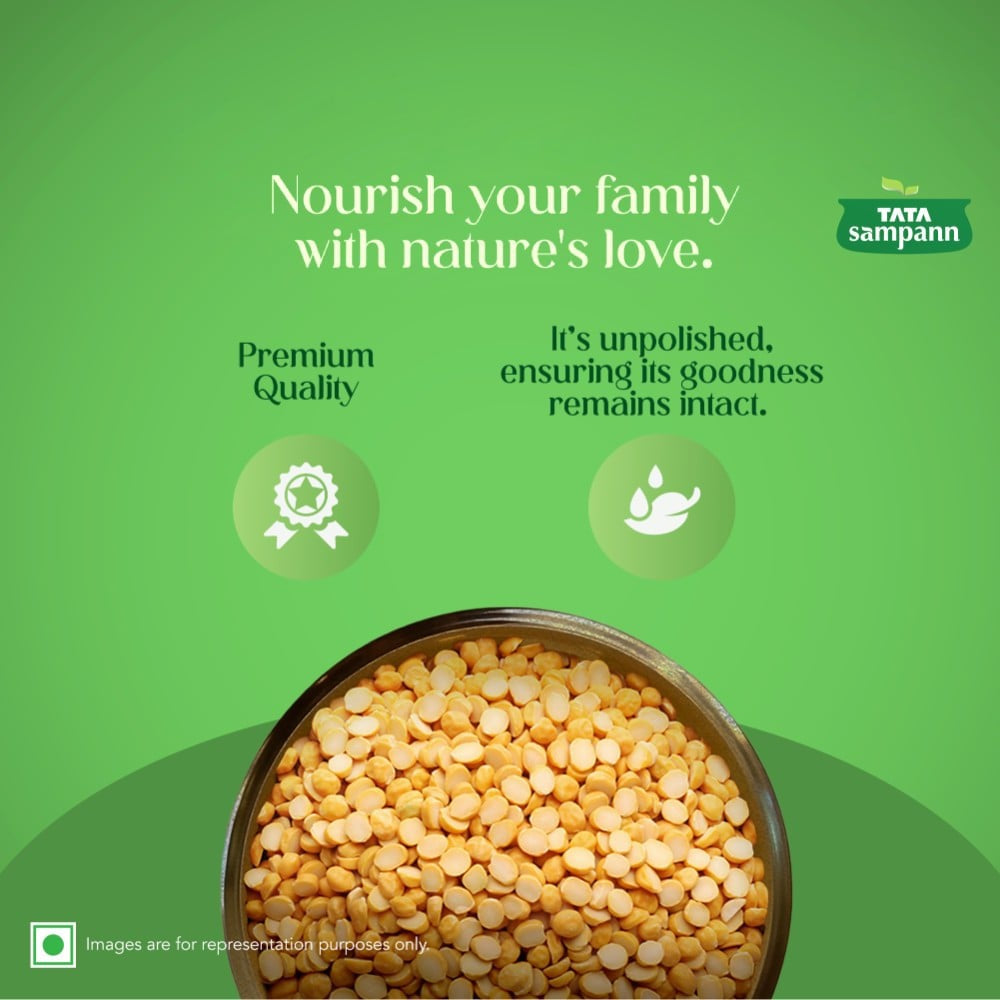 Tata Sampann Unpolished Chana Dal : 500 g