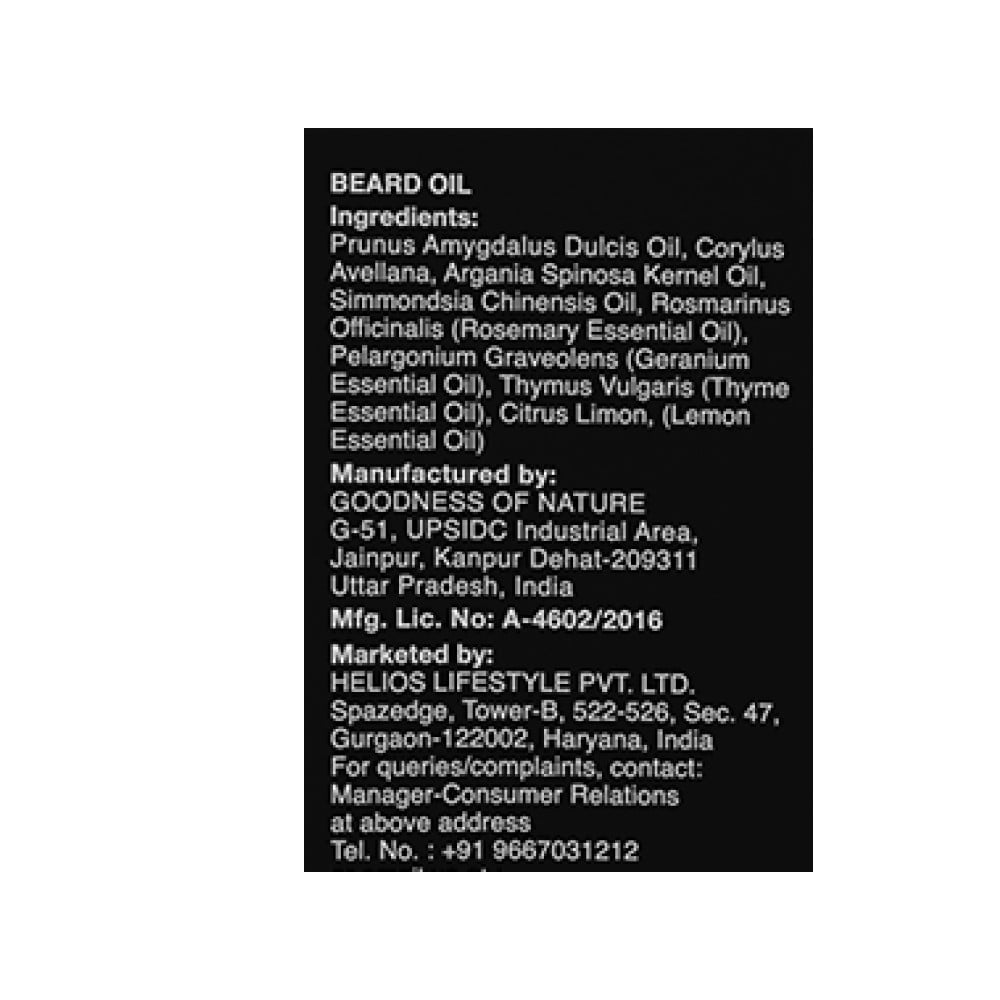 The Man Company Almond & Thyme Growth Beard Oil : 30 ml
