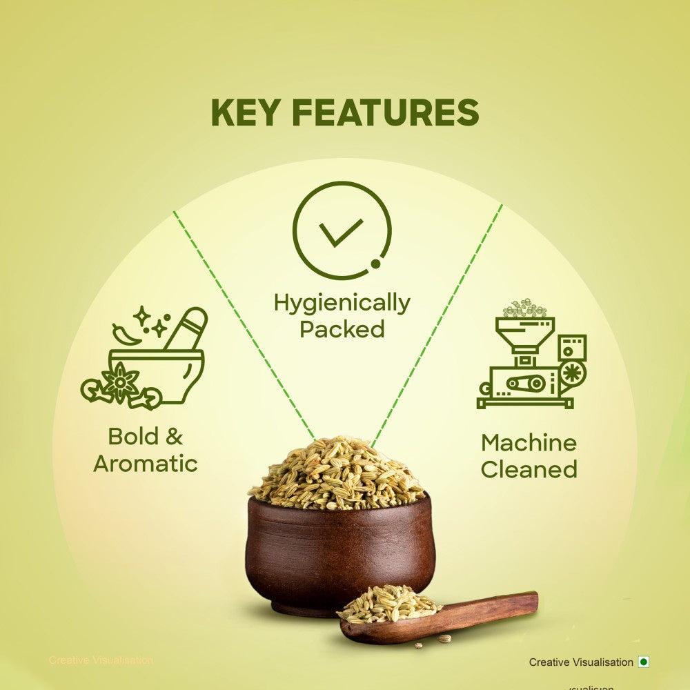 Aashirvaad Pure Whole Saunf Seeds : 100 g