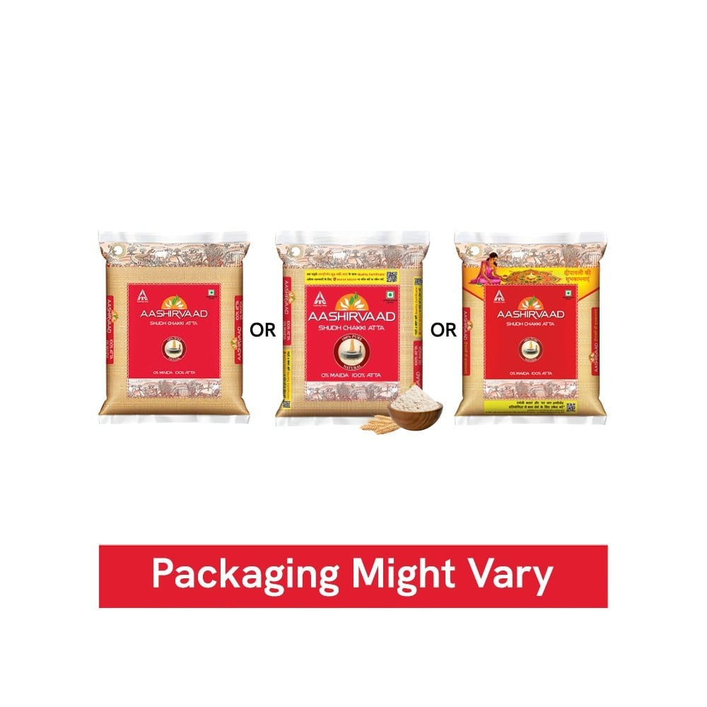 Aashirvaad Shudh Chakki Atta (100% Atta, 0% Maida) : 5 kg