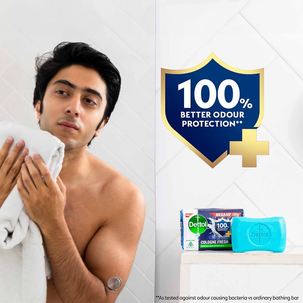 Dettol Cologne Fresh Soap : 4 X 150 g