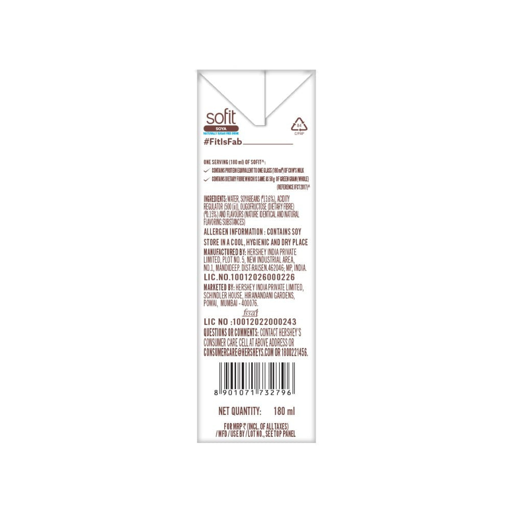 Sofit Natural Soy Beverage : 180 ml