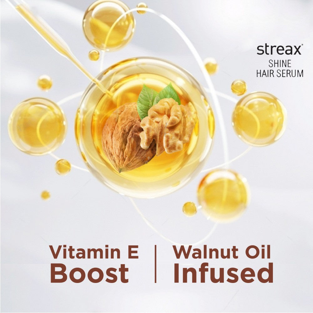 Streax Hair Serum Vitalised with Walnut Oil : 100 ml
