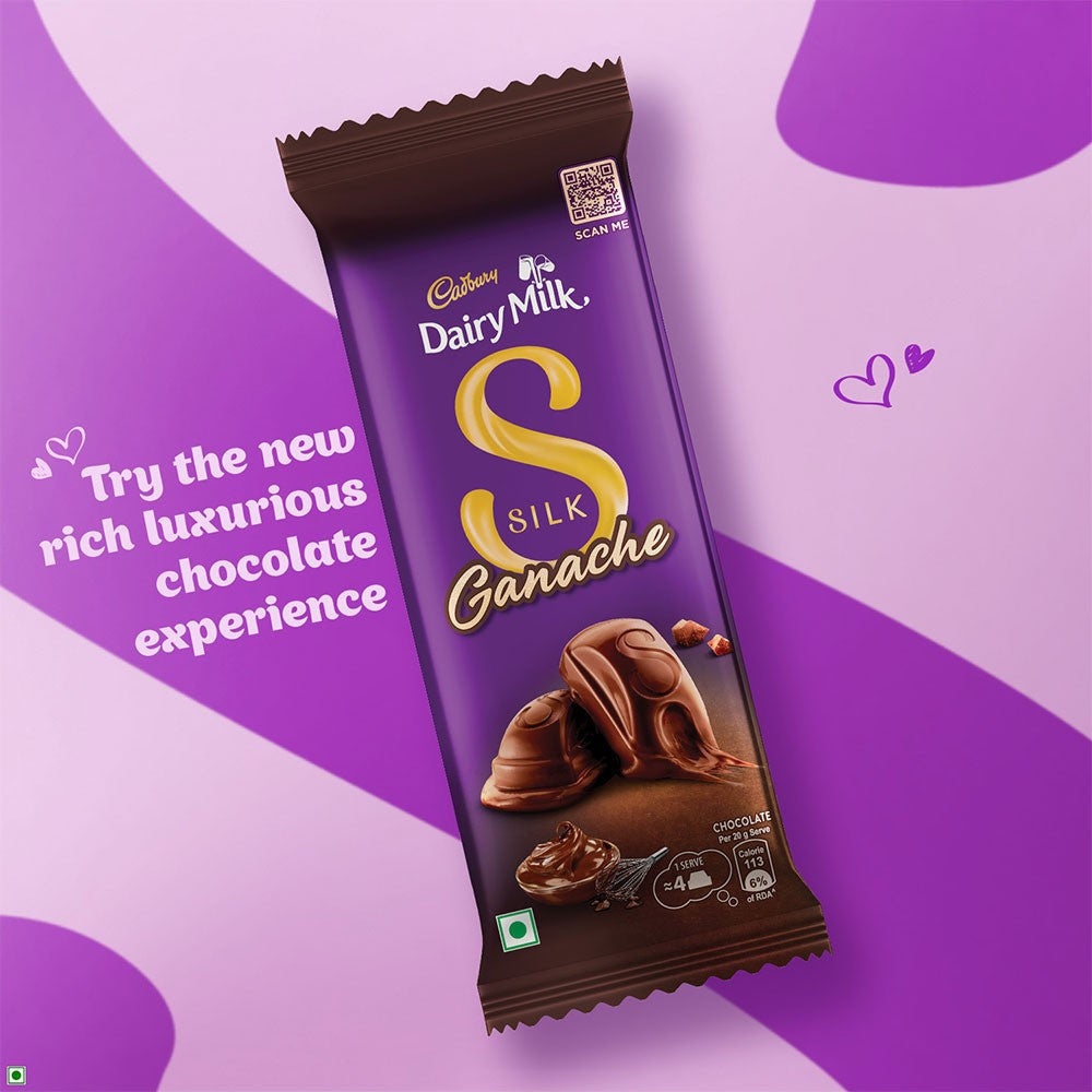 Cadbury Dairy Milk Silk Ganache Milk Chocolate Bar : 58 g