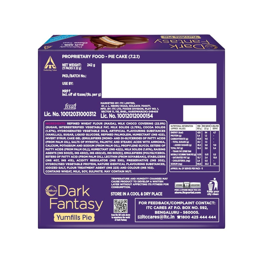 Sunfeast Dark Fantasy Yumfills Choco Pie : 242 g