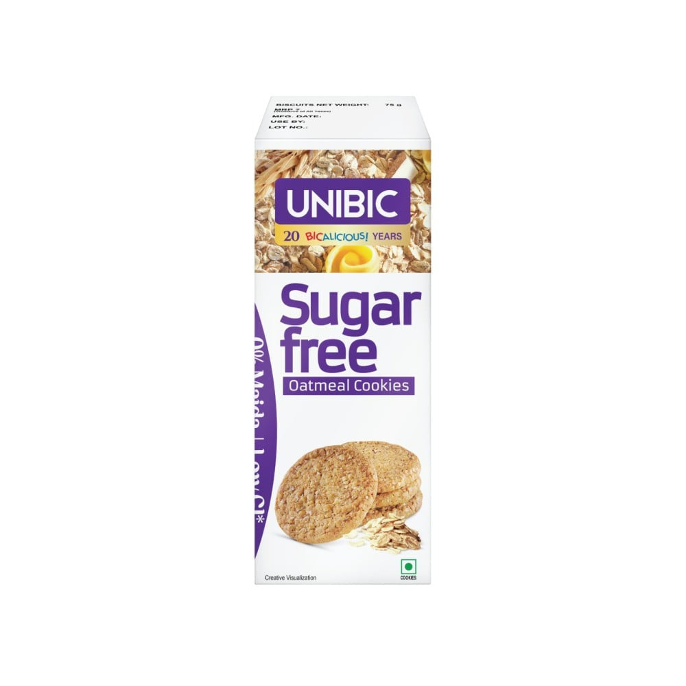 Unibic Sugar Free Oatmeal Cookies : 75 g