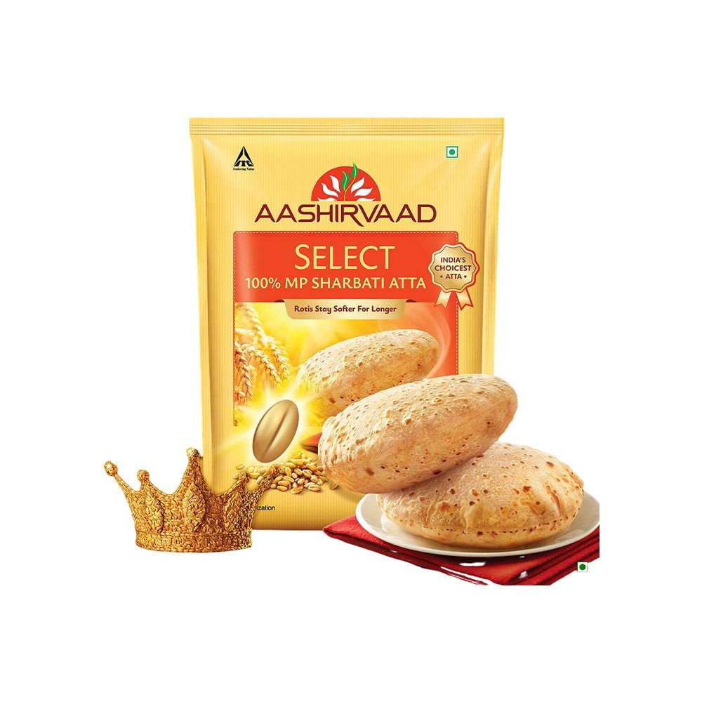 Aashirvaad Select 100% MP Sharbati Atta : 10 kg