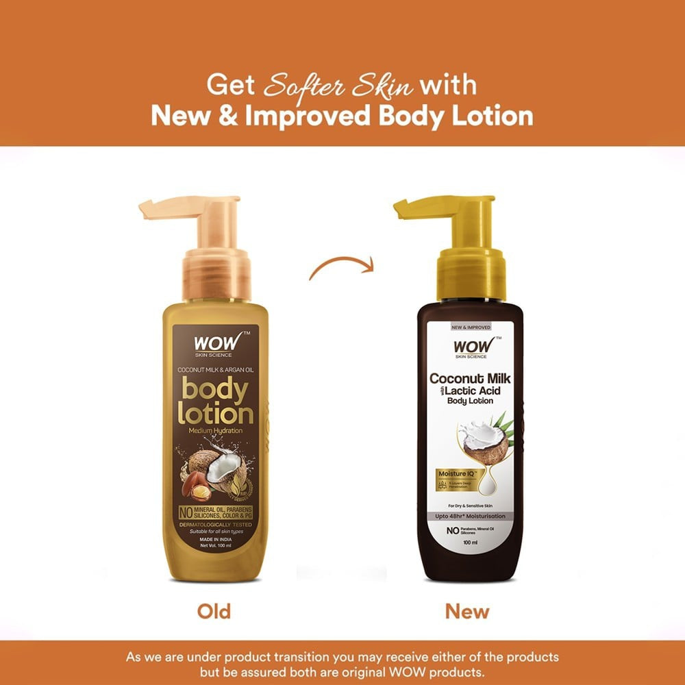Wow Skin Science Coconut Milk with Lactic Acid Body Lotion (100 ml) : 100 ml