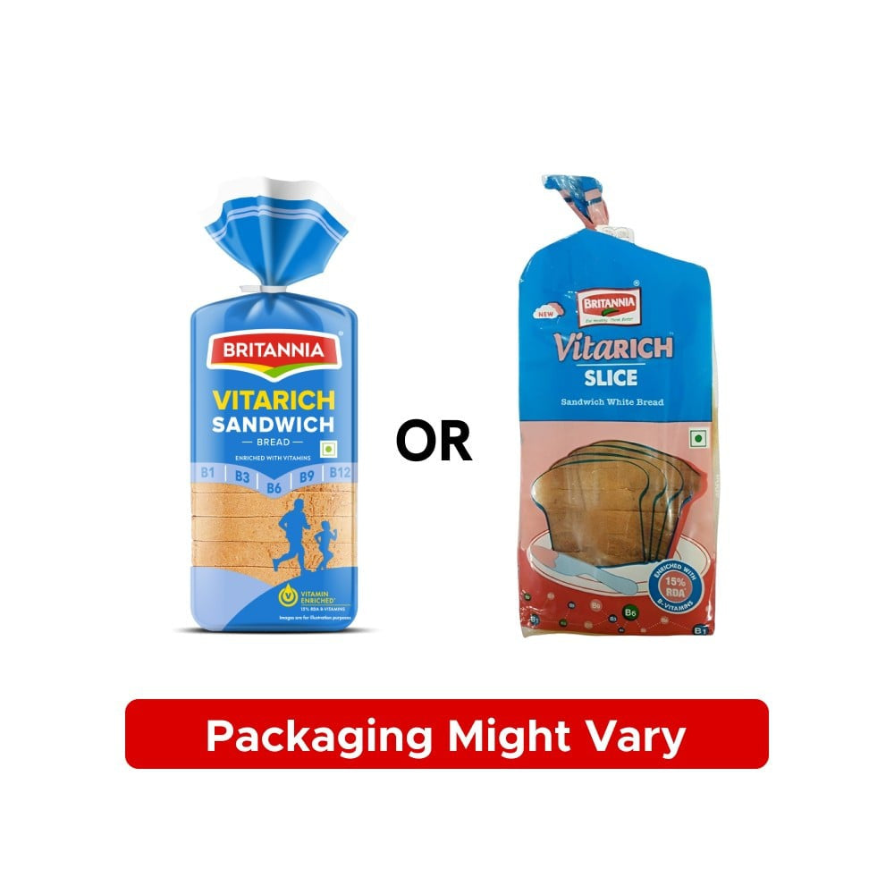 Britannia Vitarich Sandwich White Bread : 350 g