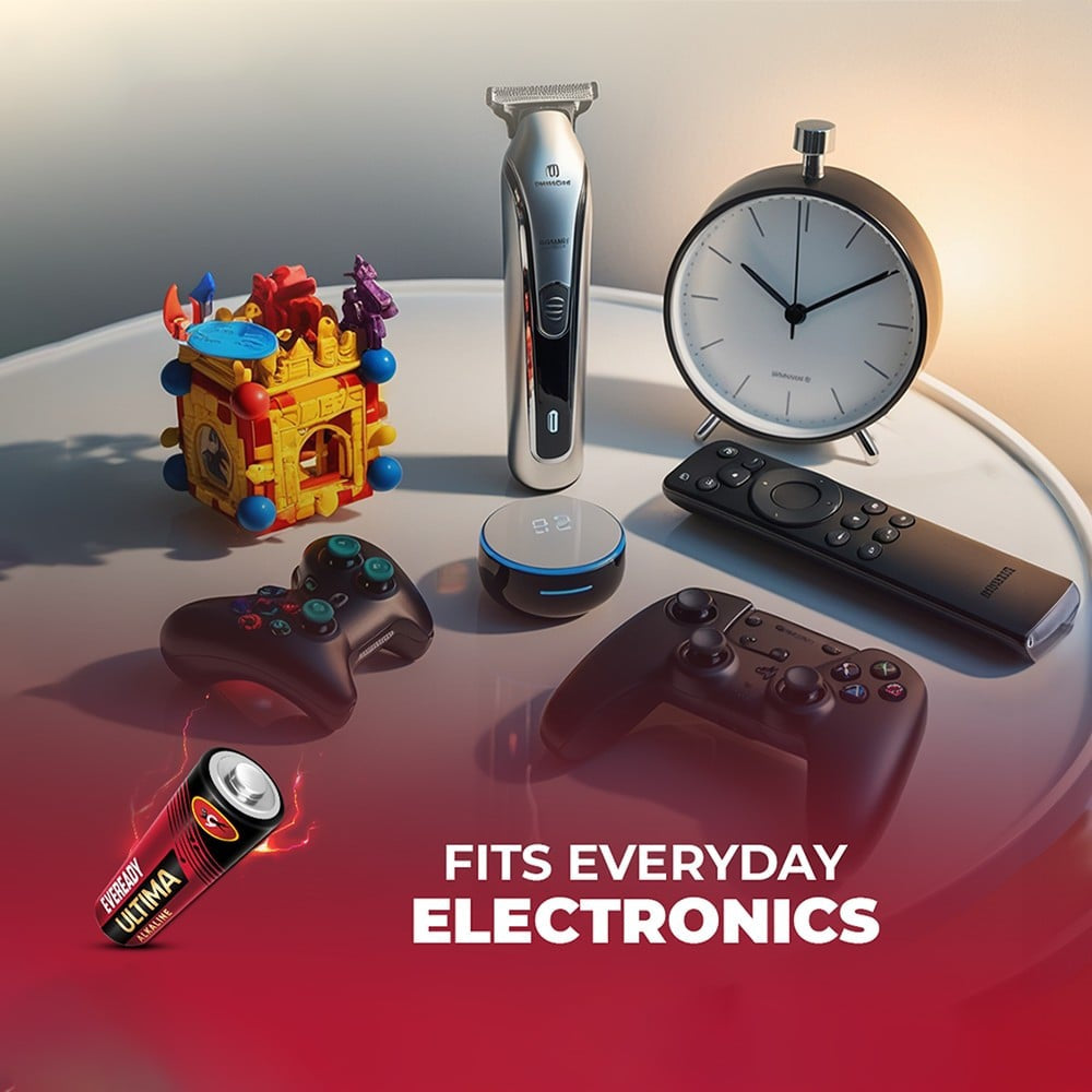 Eveready Ultima AA Alkaline Battery : 10 units
