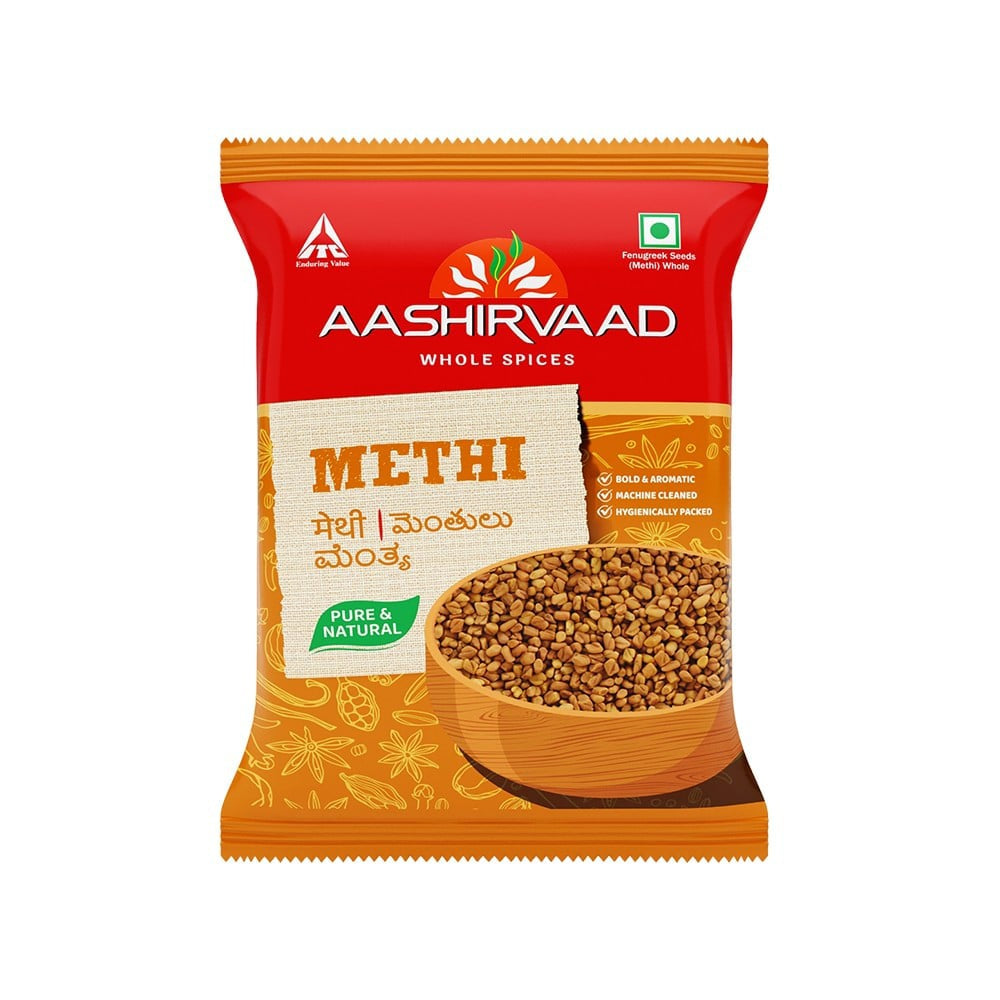 Aashirvaad Pure Whole Methi Seeds : 200 g