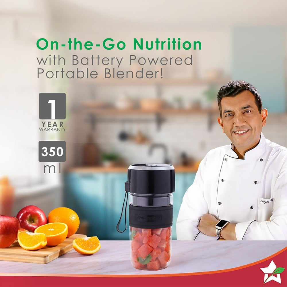Wonderchef Nutri-Cup Zip Portable 50W Blender (Black) : 1 unit