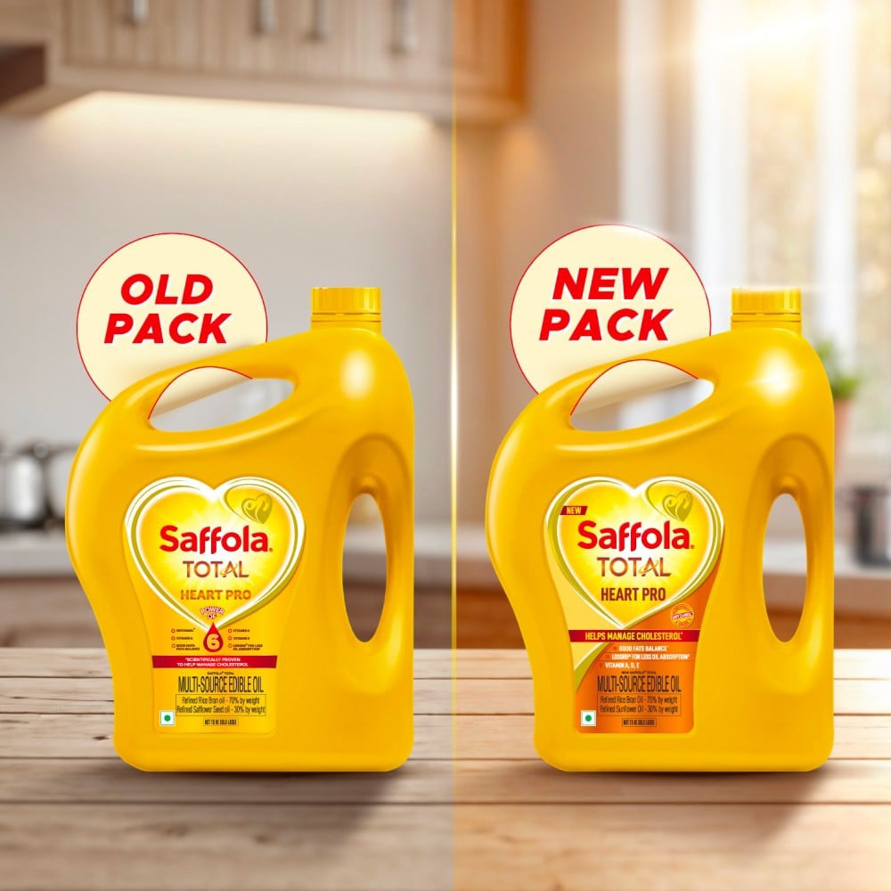Saffola Total Pro Heart Conscious Edible Oil : 5 ltr