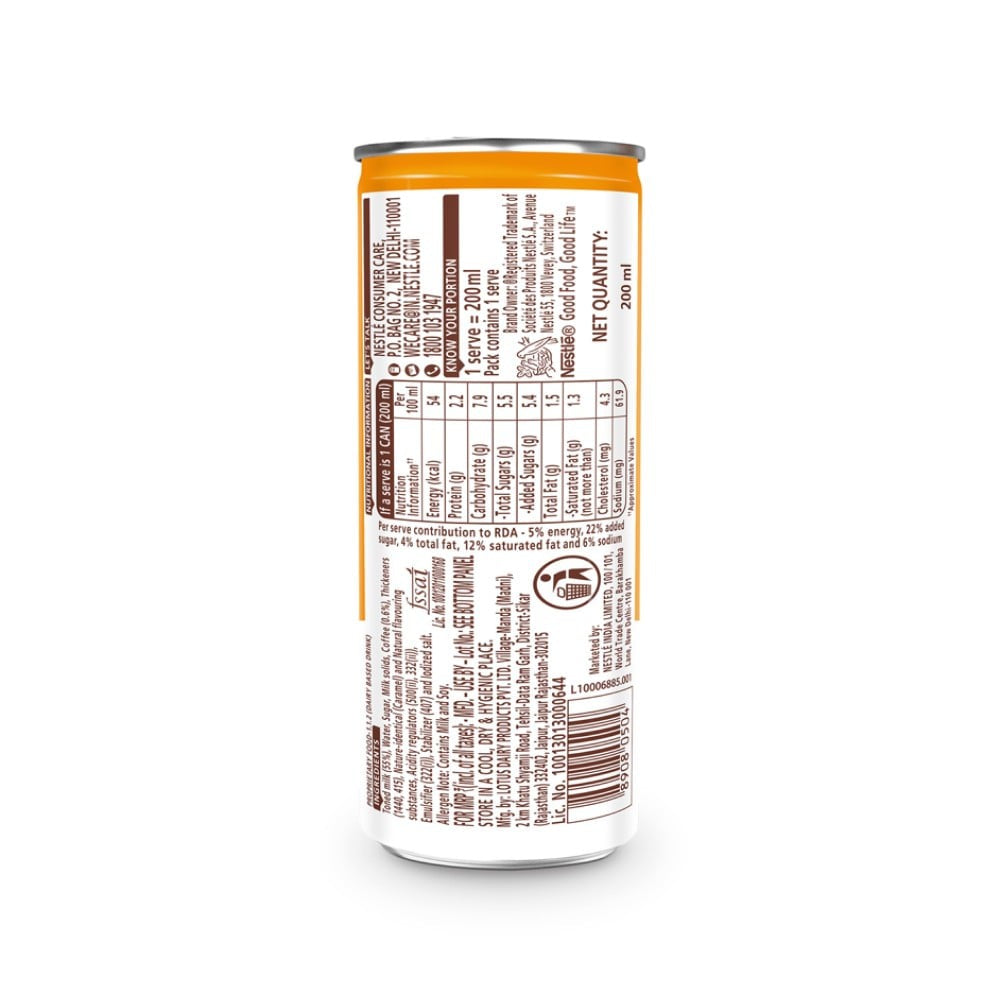 Nescafe Cafe Style Cold Coffee, Caramel Latte : 200 ml