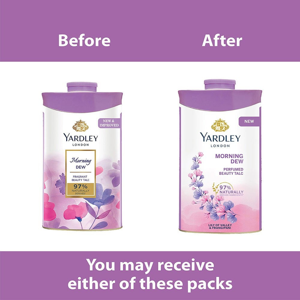 Yardley London Morning Dew Perfumed Talcum Powder : 250 g
