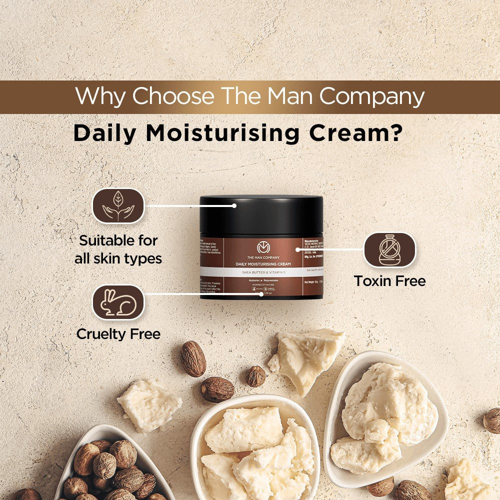 The Man Company Daily Moisturizing Cream : 50 g