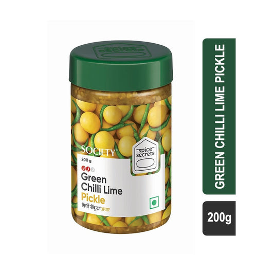 Society Spice Secrets Green Chilli Lime Pickle : 200 g
