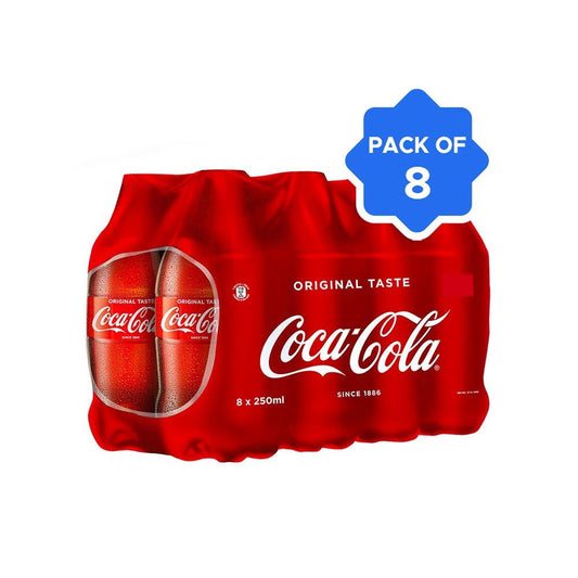 Coca-Cola Original Taste Soft Drink - Pack of 8 : 8x250 ml