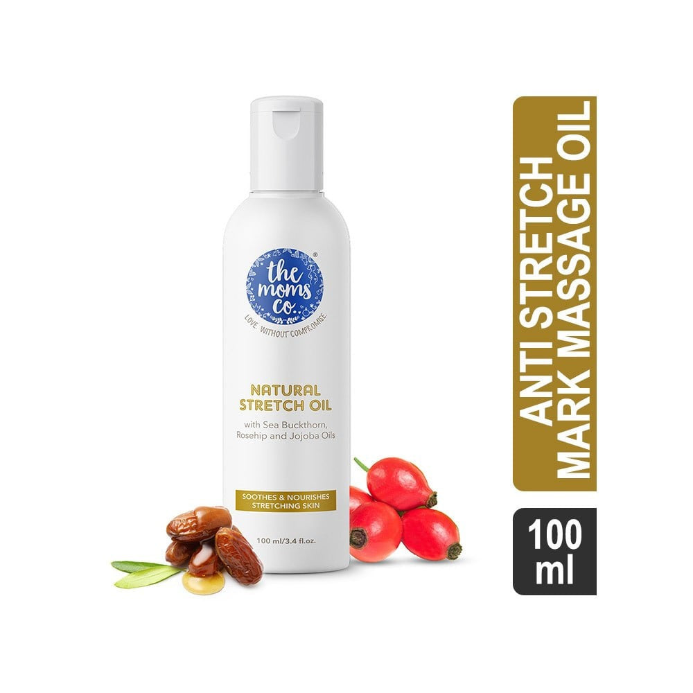 The Moms Co. Natural Anti Stretch Mark Massage Oil : 100 ml