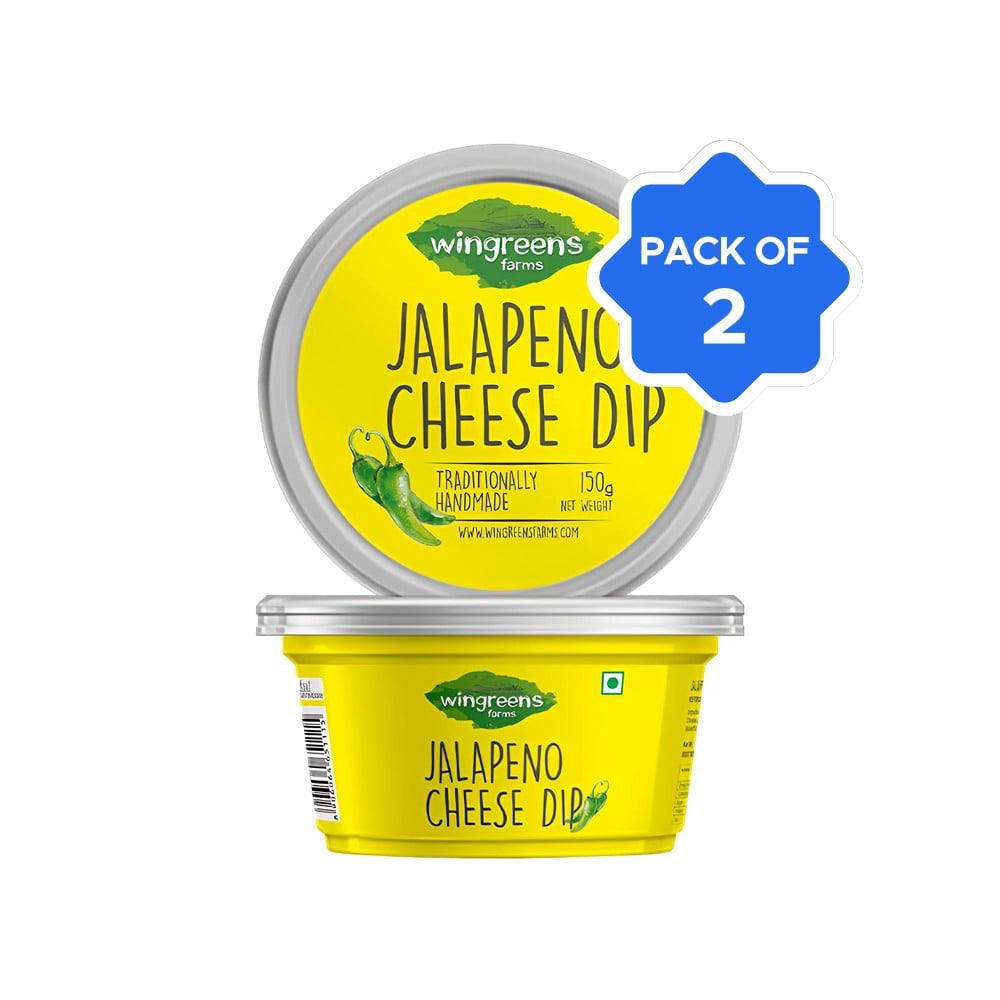 Wingreens Farms Jalapeno Cheese Dip Pack Of 2 2 X 150 G Prithvi wingreens-farms-jalapeno-cheese-dip-pack-of-2-2-x-150-g-prithvi