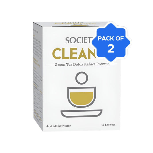 Society Cleanse Detox Kahwa Premix Green Tea Bags - Pack of 2 : 2 x 50 g