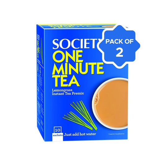 Society One Minute Lemongrass Instant Tea Premix - Pack of 2 : 2 x 140 g