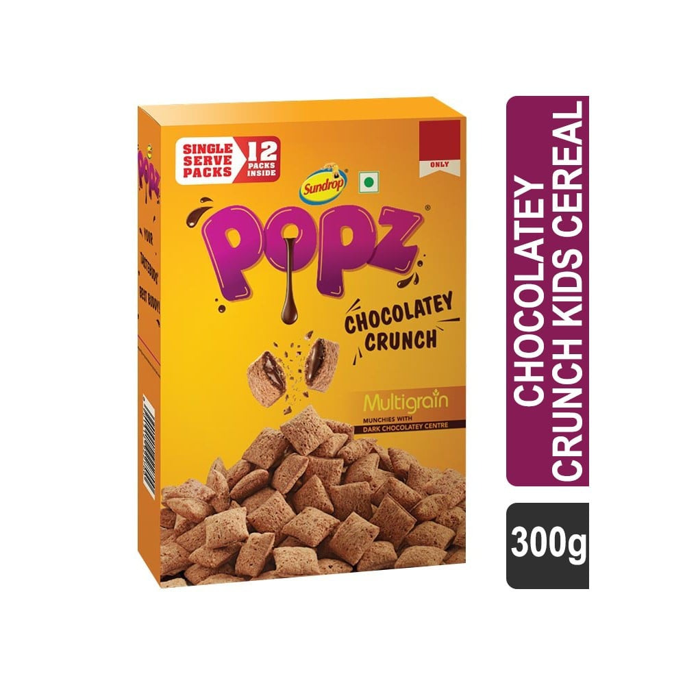 Sundrop Popz Multigran Chocolatey Crunch Fills Kids Cereal : 300 g