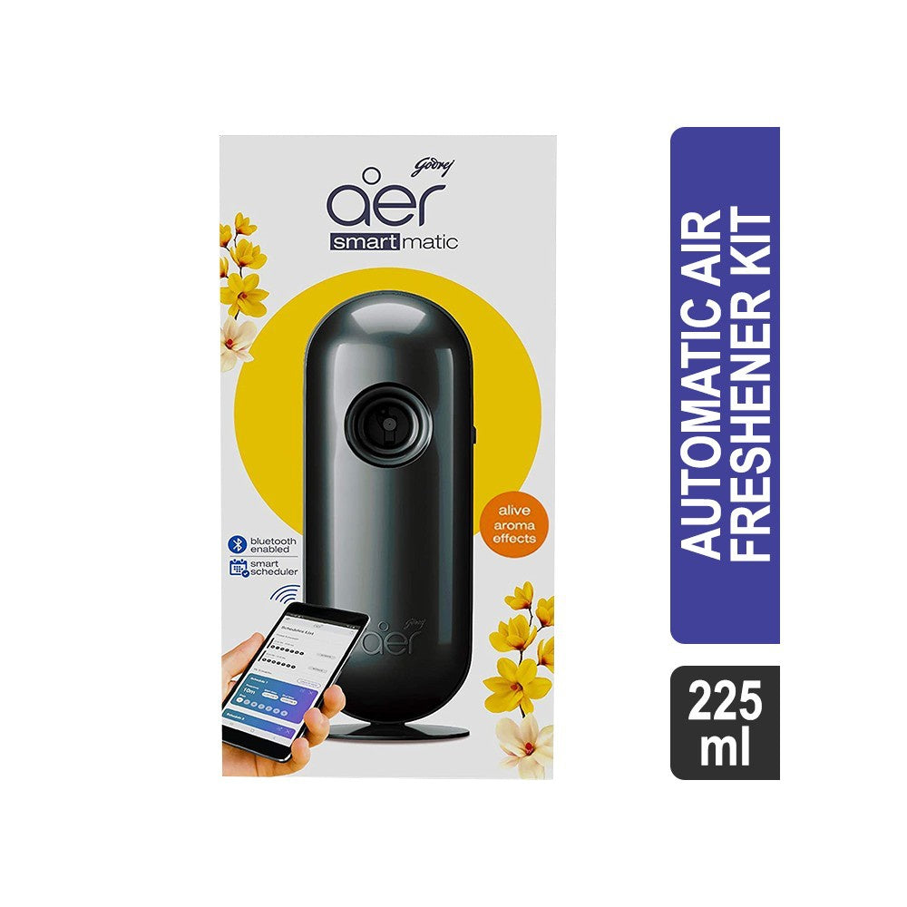 Godrej Aer Smart Matic Automatic Air Freshener Kit - Alive (Bluetooth Enabled) : 225 ml