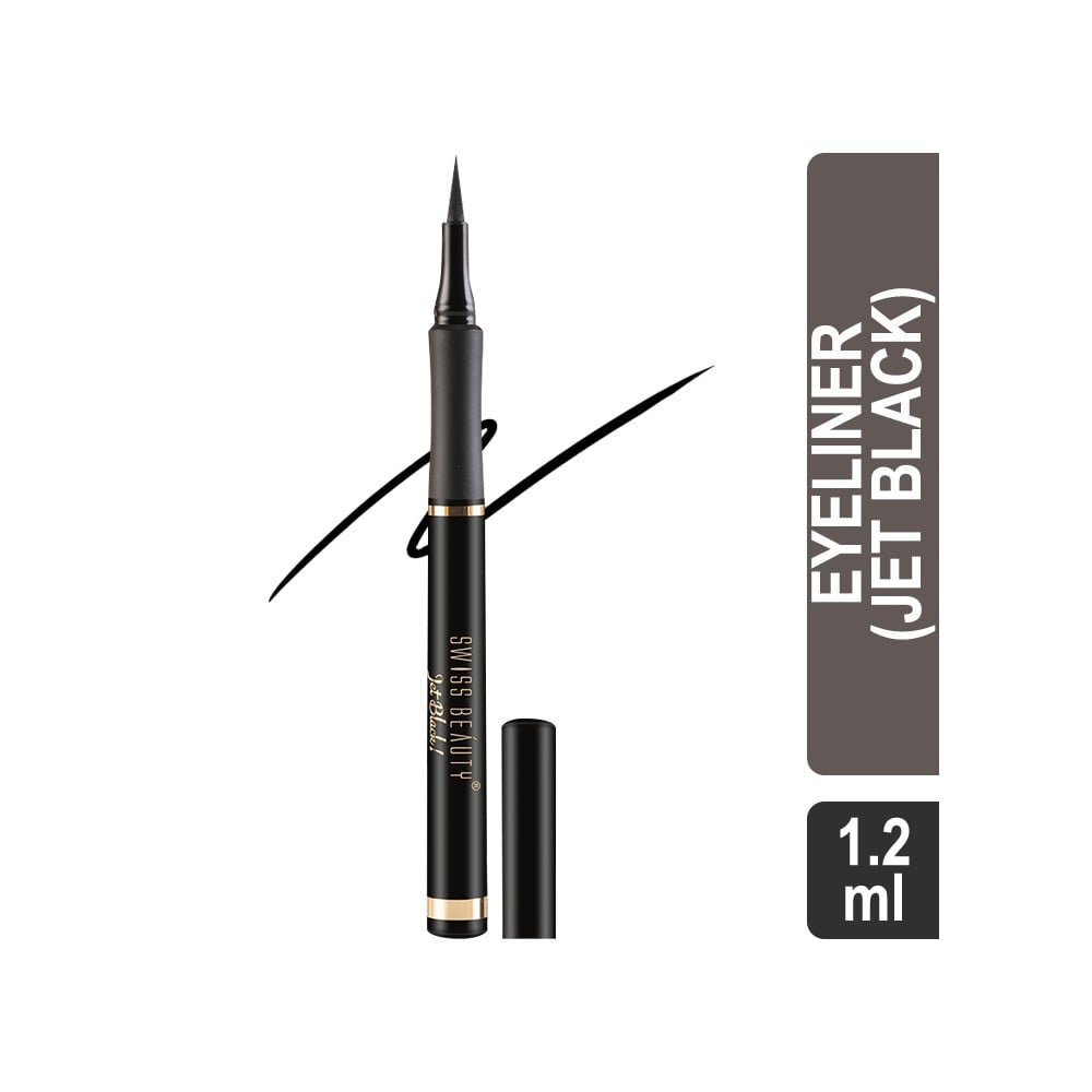 Swiss Beauty Bold Felt Tip Eyeliner (Jet Black) : 1.2 ml