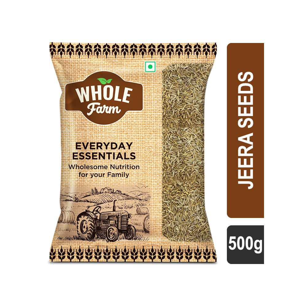 Whole Farm Premium Cumin Seeds / Jeera Seeds : 500 g