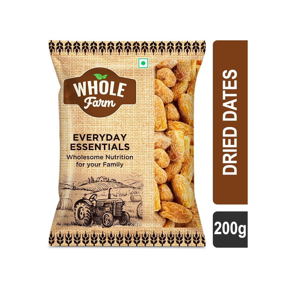 Whole Farm Premium Dried Dates : 200 g