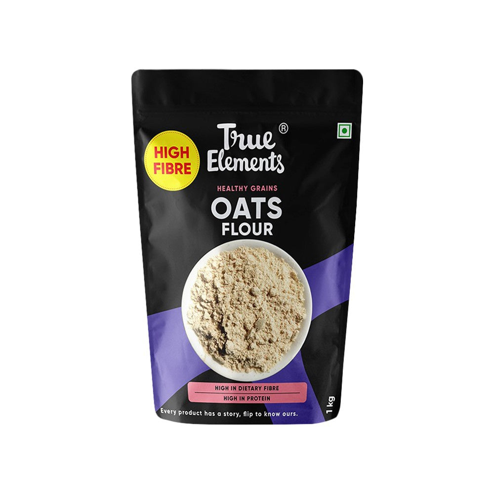 True Elements Oat Flour - Nutrient-Rich Oats Atta : 1 kg