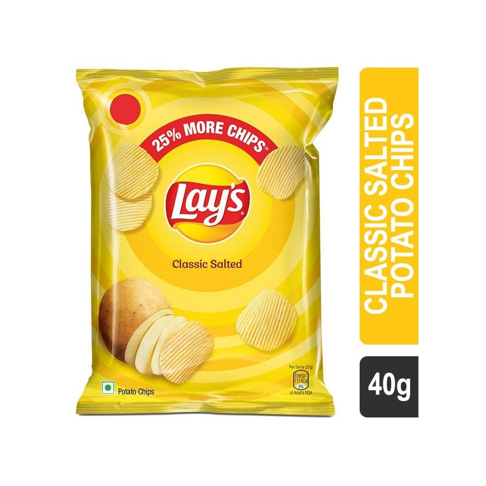Lay's Classic Salted Potato Chips : 48 g