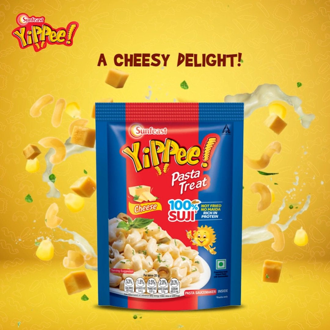 Yippee Instant Pasta Treat - Cheese : 65 g