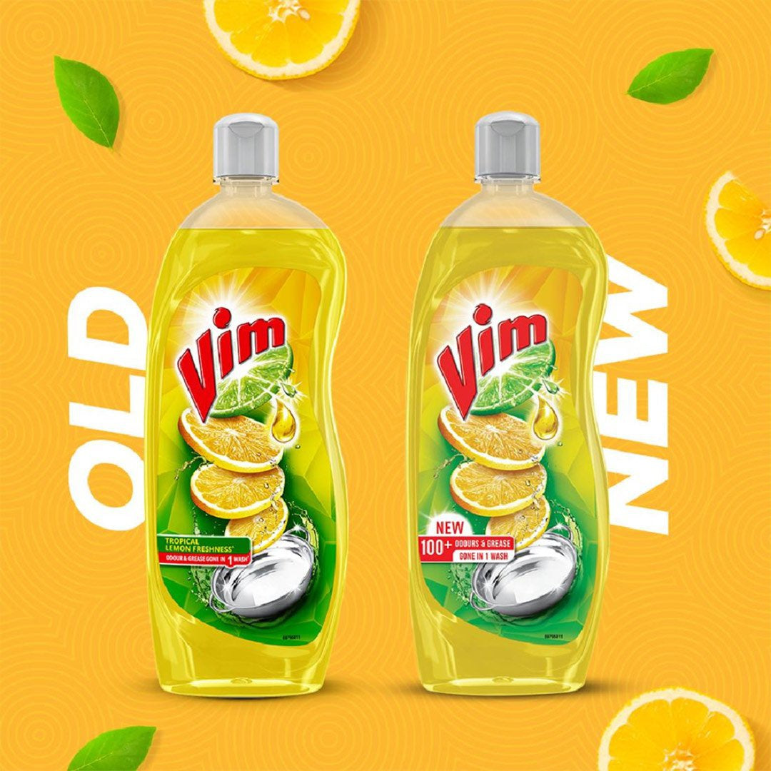 Vim Lemon Dishwash Gel : 750 ml