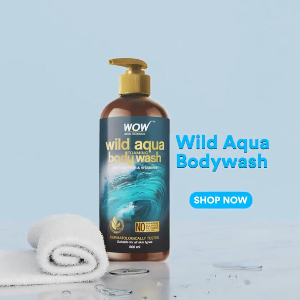 Wow Skin Science Wild Aqua Foaming Body Wash : 500 ml