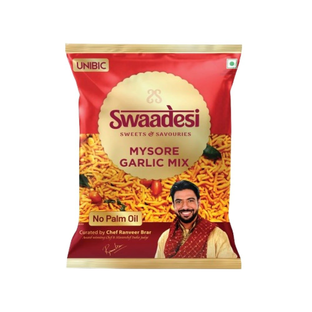 Unibic Mysore Garlic Mixture Namkeen : 130 g