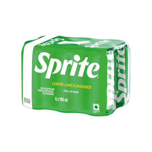 Sprite Lemon-Lime Flavoured Soft Drink Buy 5 Get 1 Free : 1 pack (6 x 180 ml)