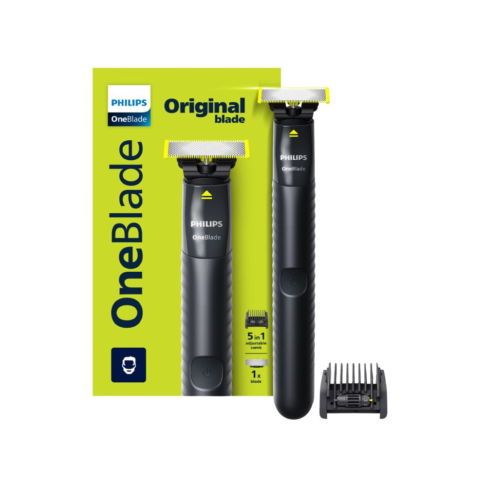 Philips 5 in 1 OneBlade Hybrid Razor & Beard Trimmer (Black) : 1 unit