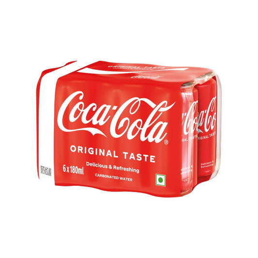 Coca-Cola Original Taste Soft Drink : 1 pack (6 x 180 ml)