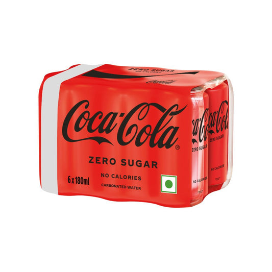 Coca-Cola Zero Sugar Soft Drink : 6 x 180 ml