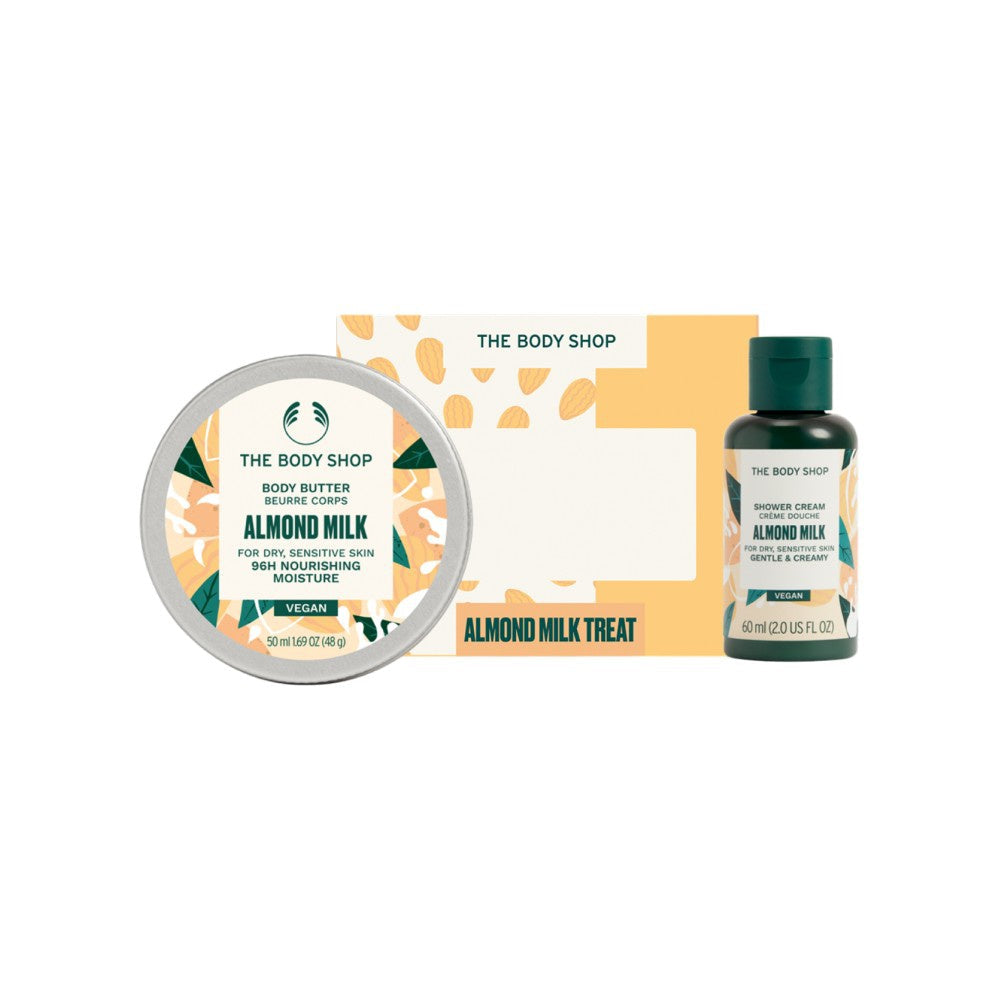 The Body Shop Almond Milk Treats Gift Set : 1 set (2 pieces)