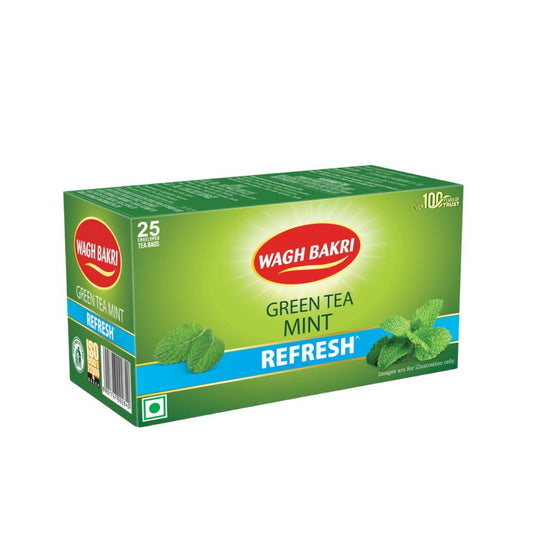 Wagh Bakri Mint Green Tea : 30 bags x 1.5 g