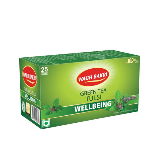Wagh Bakri Tulsi Green Tea : 25 bags x 1.5 g